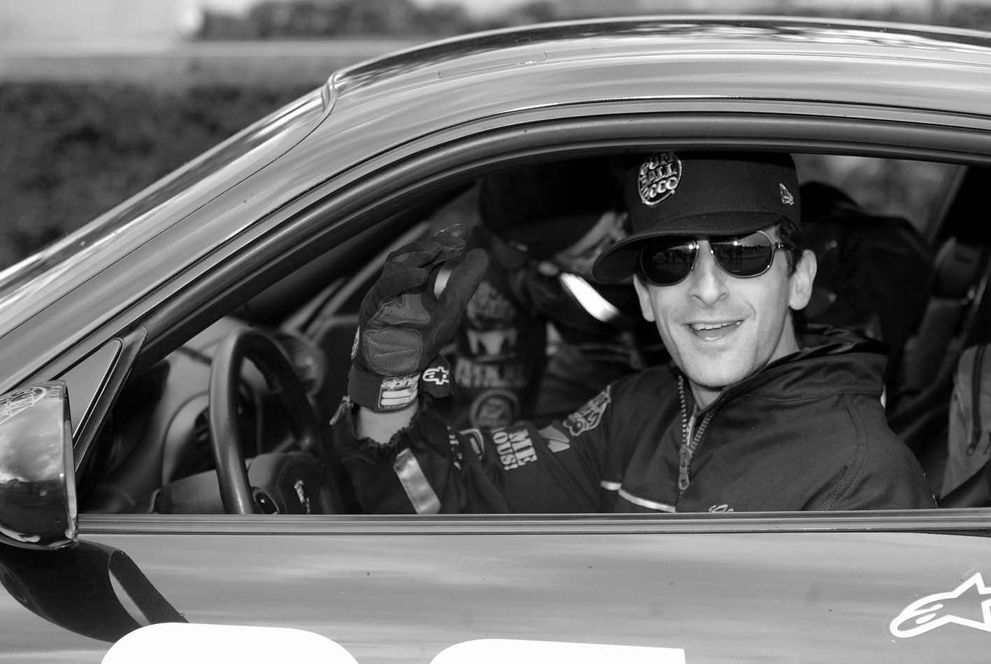 Adrien Brody à Paris en voiture 2004
