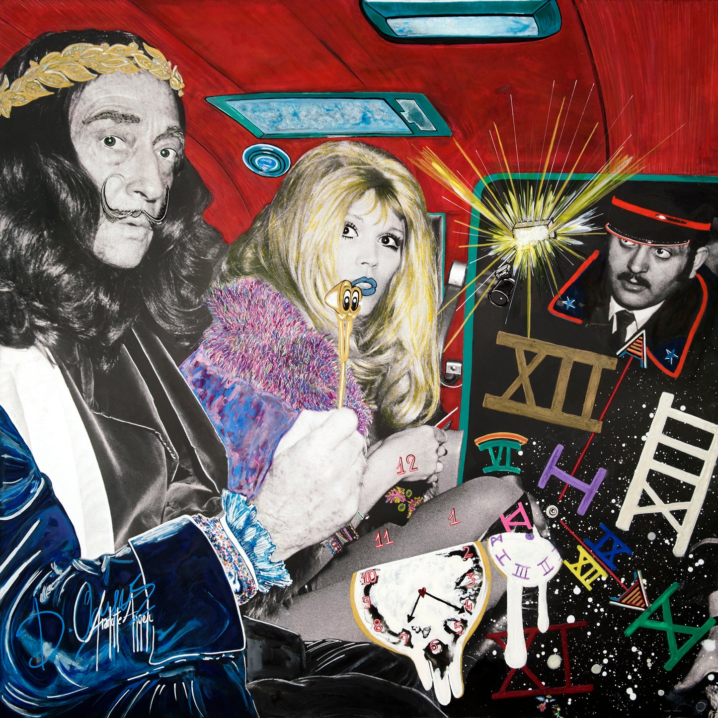 Salvador Dali and Amanda Lear by Charlotte Angeli