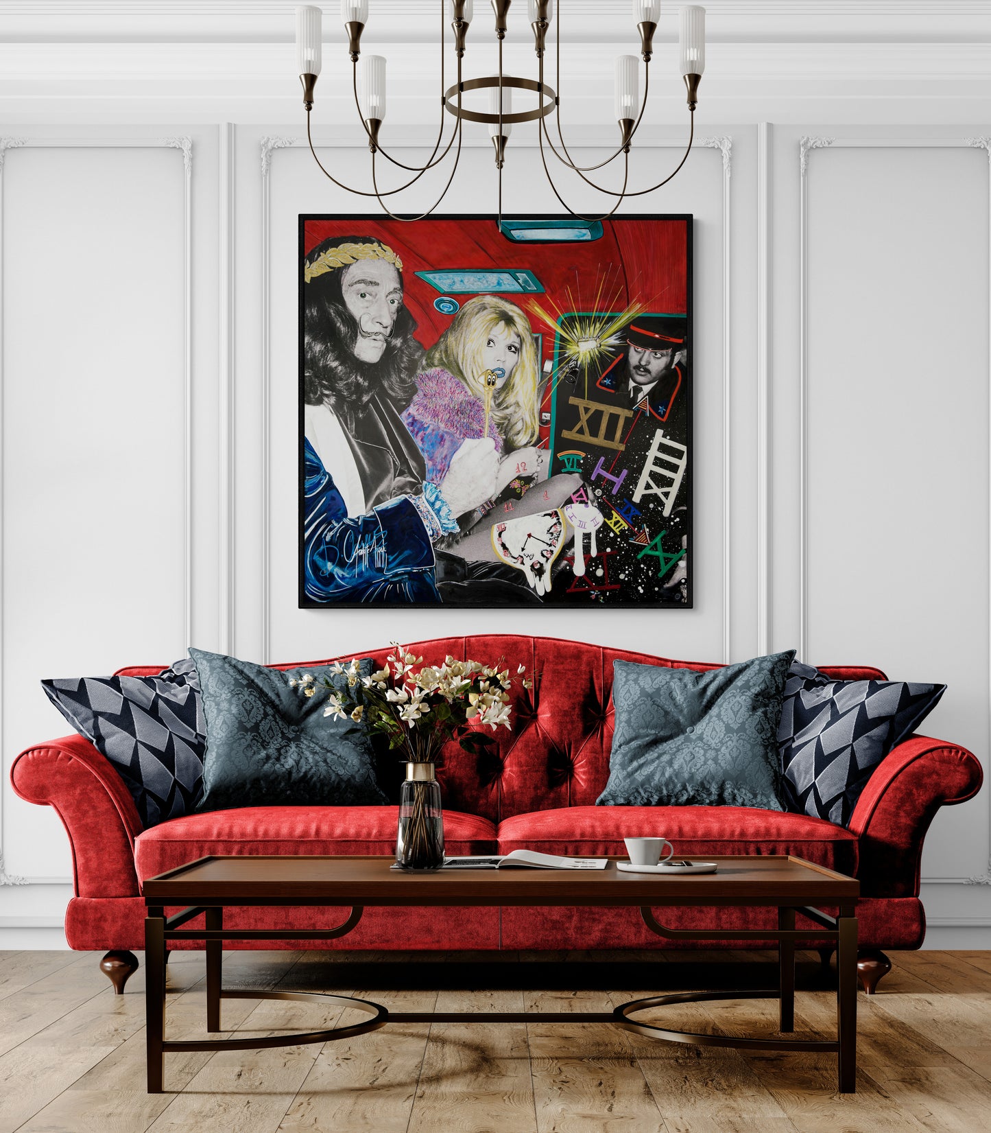 Salvador Dali and Amanda Lear by Charlotte Angeli