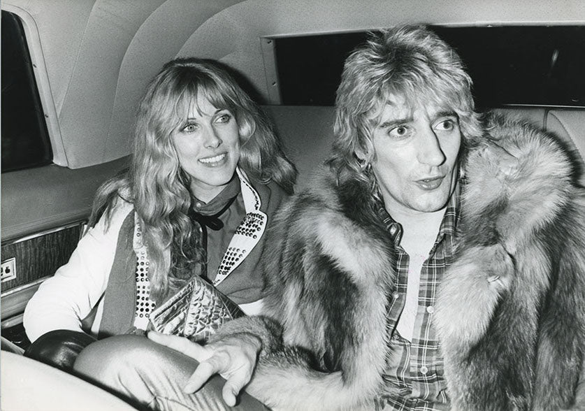 Rod Stewart et sa femme Alana Hamilton, 1978