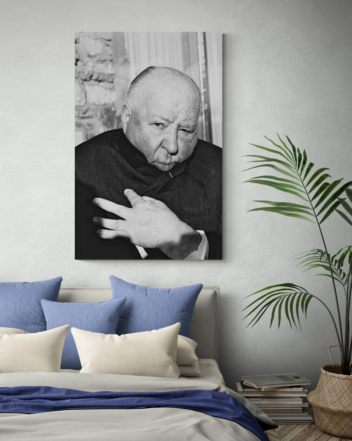Alfred Hitchcock, St. Moritz, 1975