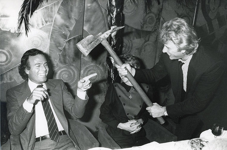 Johnny Hallyday et Julio Iglesias, Paris, 1982