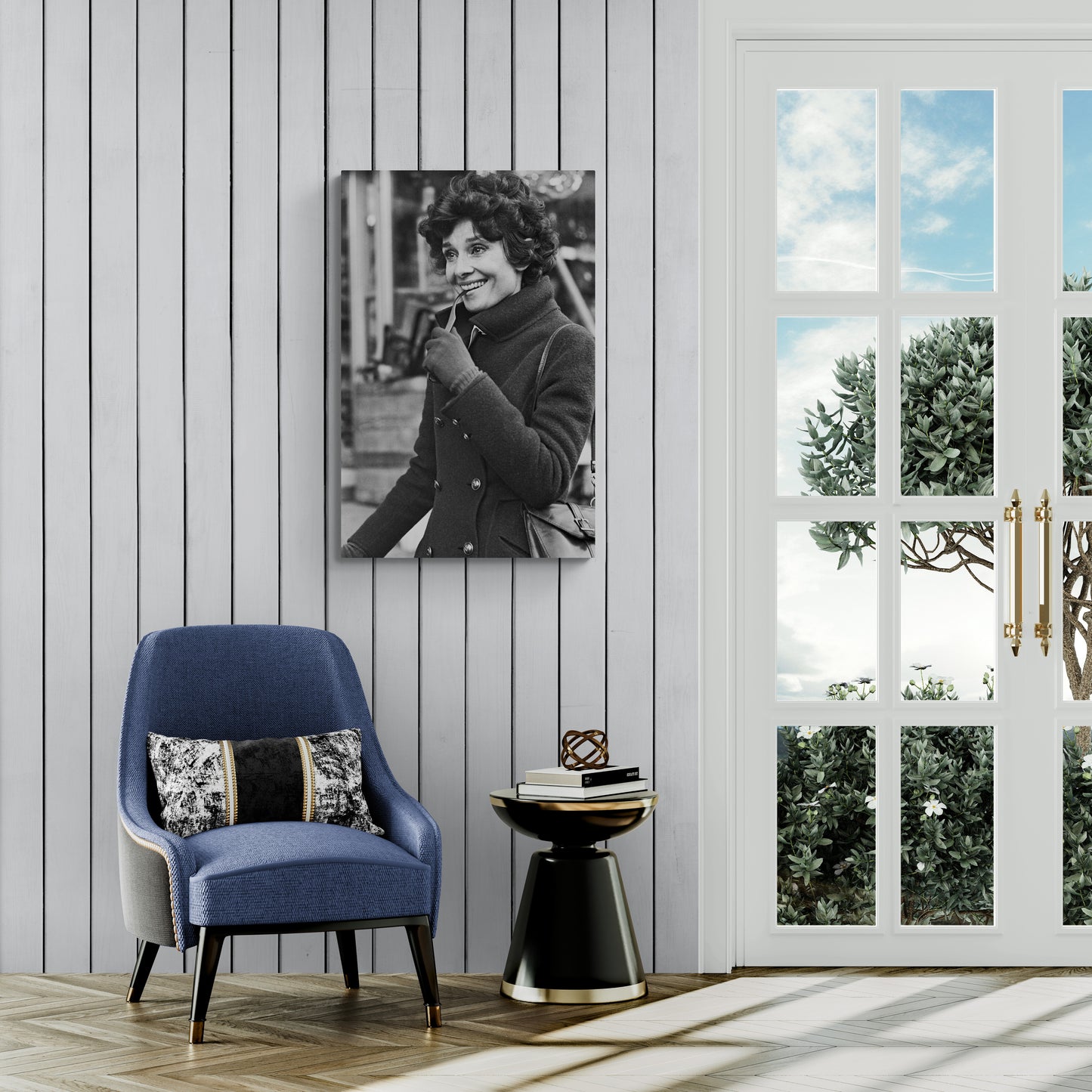 Audrey Hepburn, Gstaad, 1976 salon