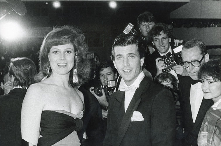Sigourney Weaver et Mel Gibson, Cannes, 1983