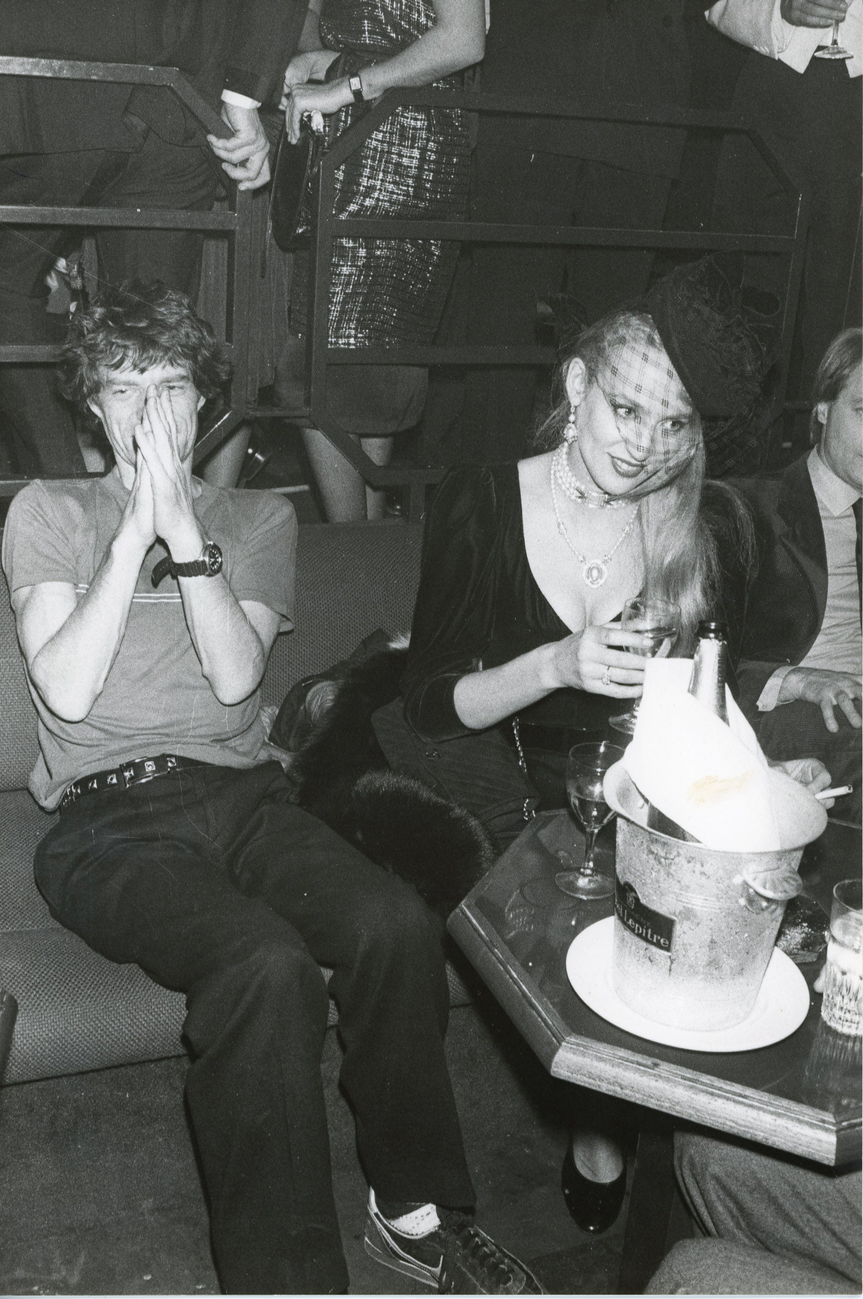 Mick Jagger et Jerry Hall, Paris, 1982