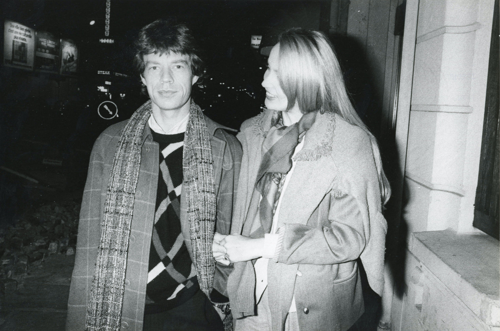 Mick Jagger and Jerry Hall, Paris, 1982