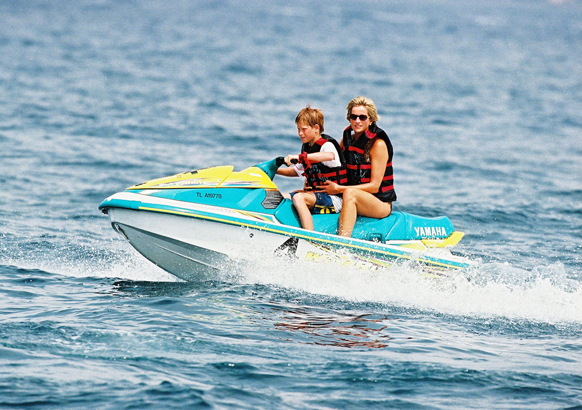 Lady Diana and Harry, Saint-Tropez, 1997