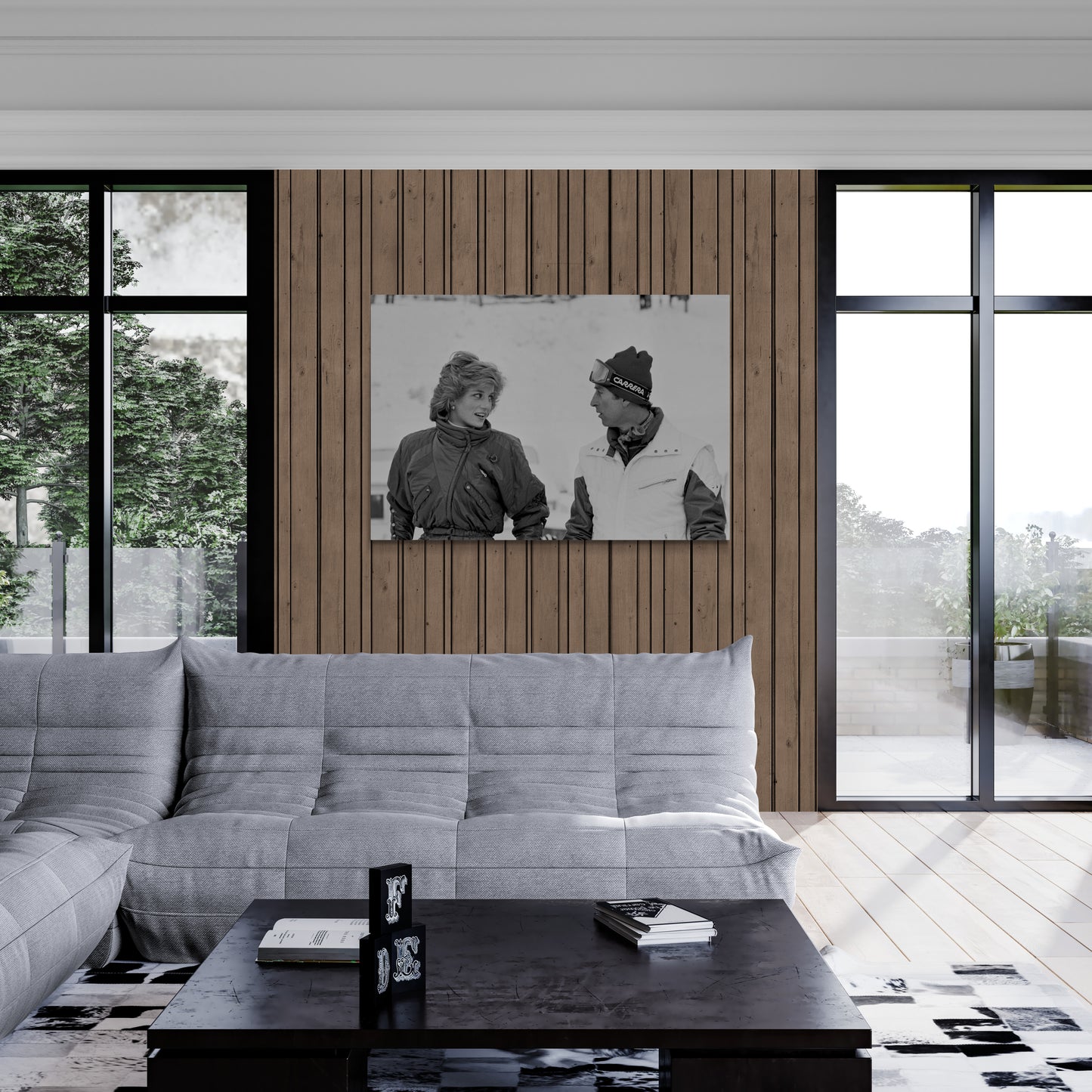 Diana et Charles à Lech, 1985 salon