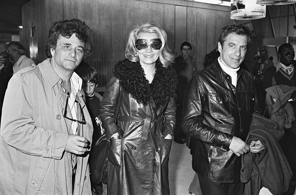 Peter Falk, Gena Rowlands et John Cassavetes, Paris 1976 photo