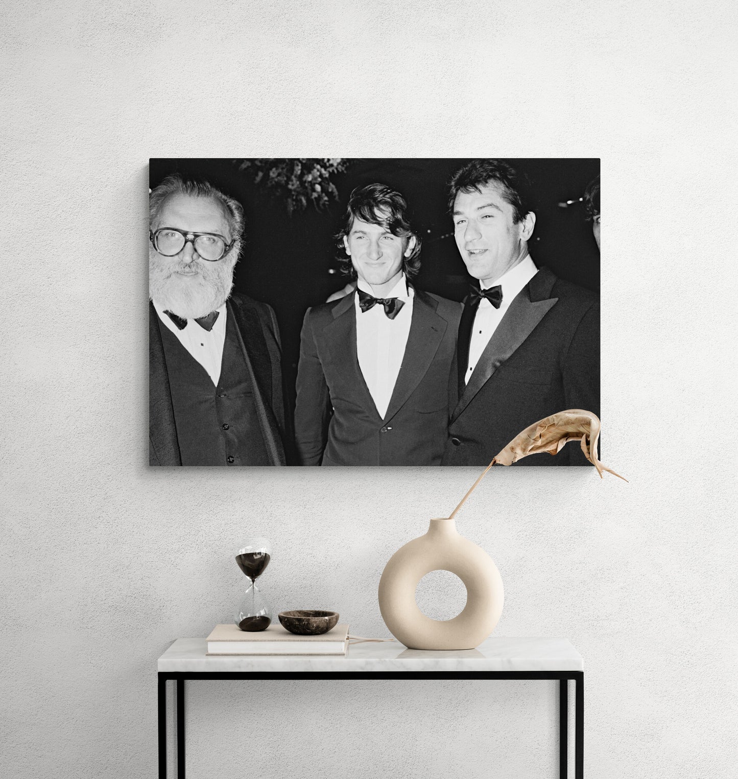 Sergio Leone, Sean Penn et Robert De Niro, Cannes, 1984 salon