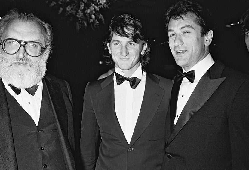 Sergio Leone, Sean Penn et Robert De Niro, Cannes, 1984