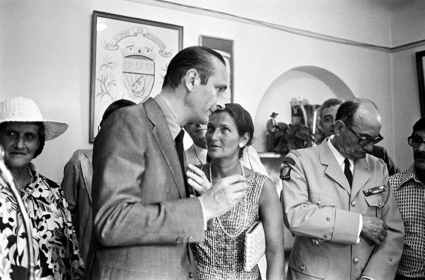 Jacques Chirac et Simone Veil, Paris, 1974 photo