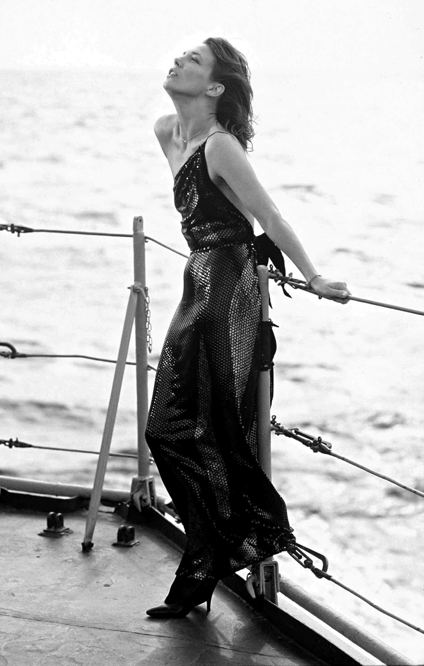 Jane Birkin à Bord de la Marine Nationale en 1984 photo