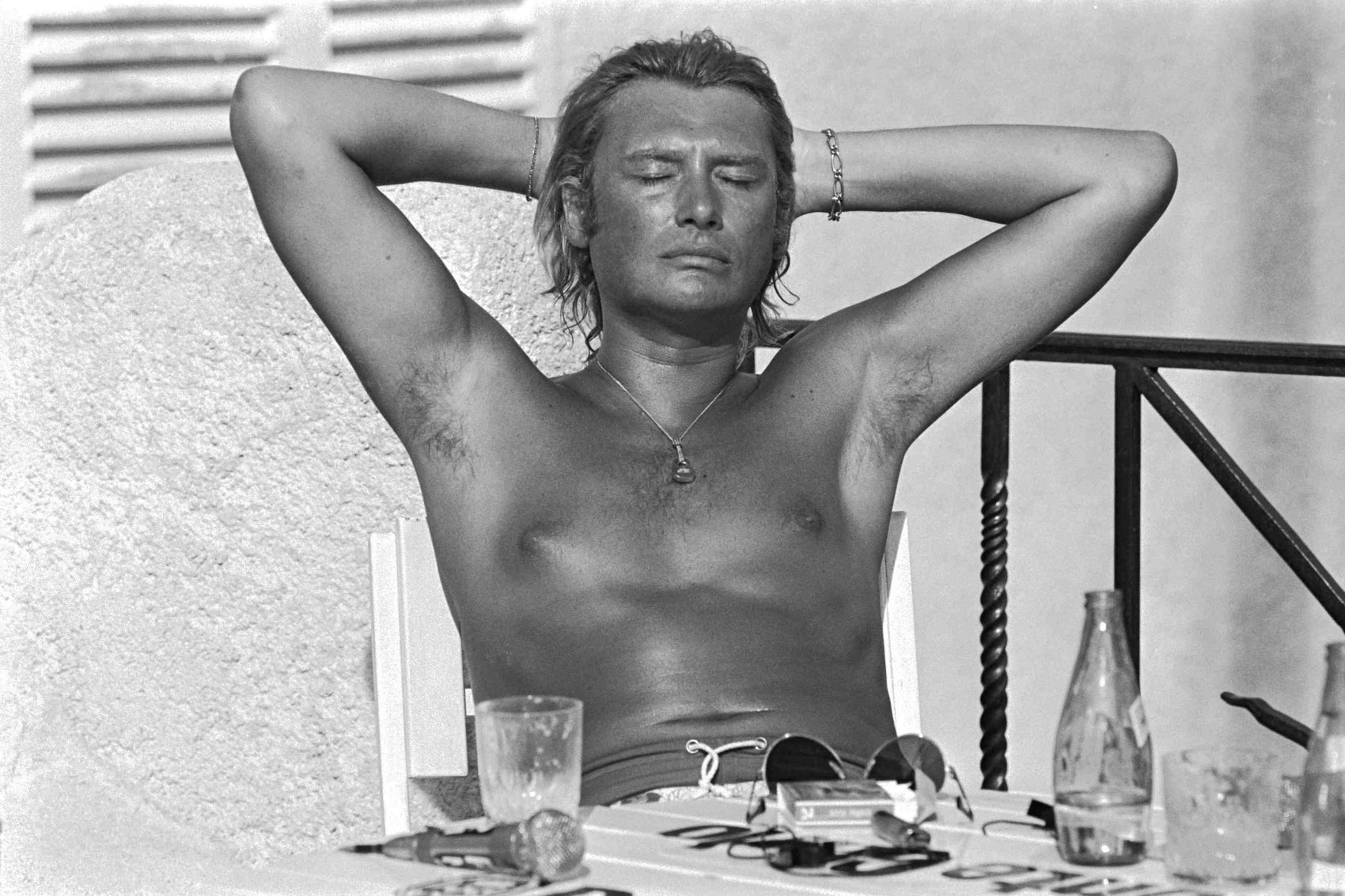 Johnny Hallyday, Saint-Tropez, 1977 photo