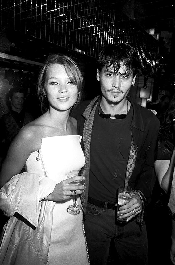 Johnny Depp et Kate Moss, Paris, 1995, photo