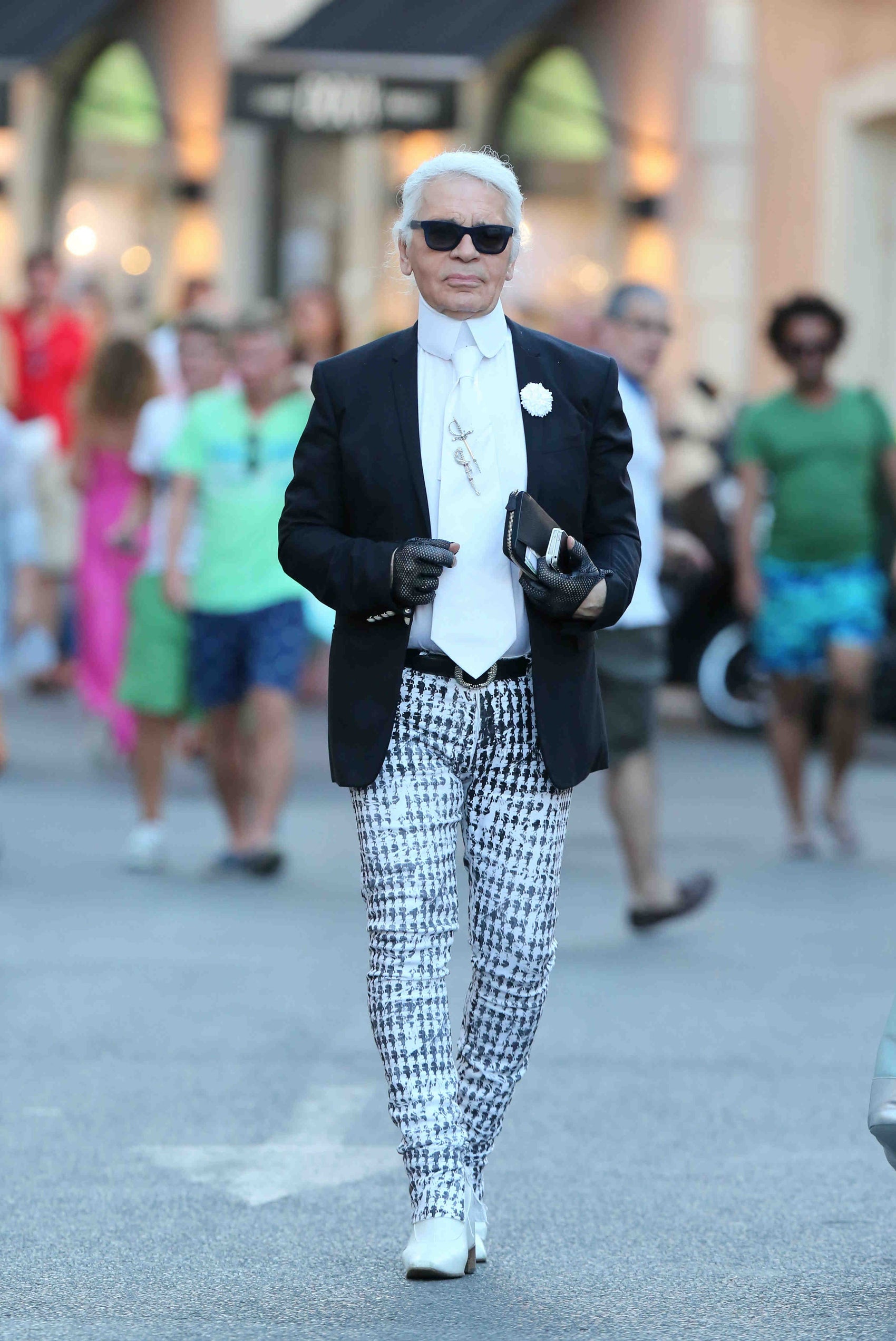 Karl Lagerfeld, Saint-Tropez, 2013, photo