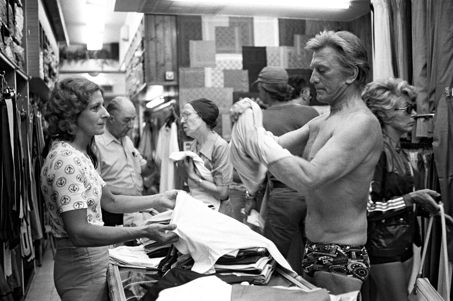 Kirk Douglas, Saint-Tropez, 1975, photo