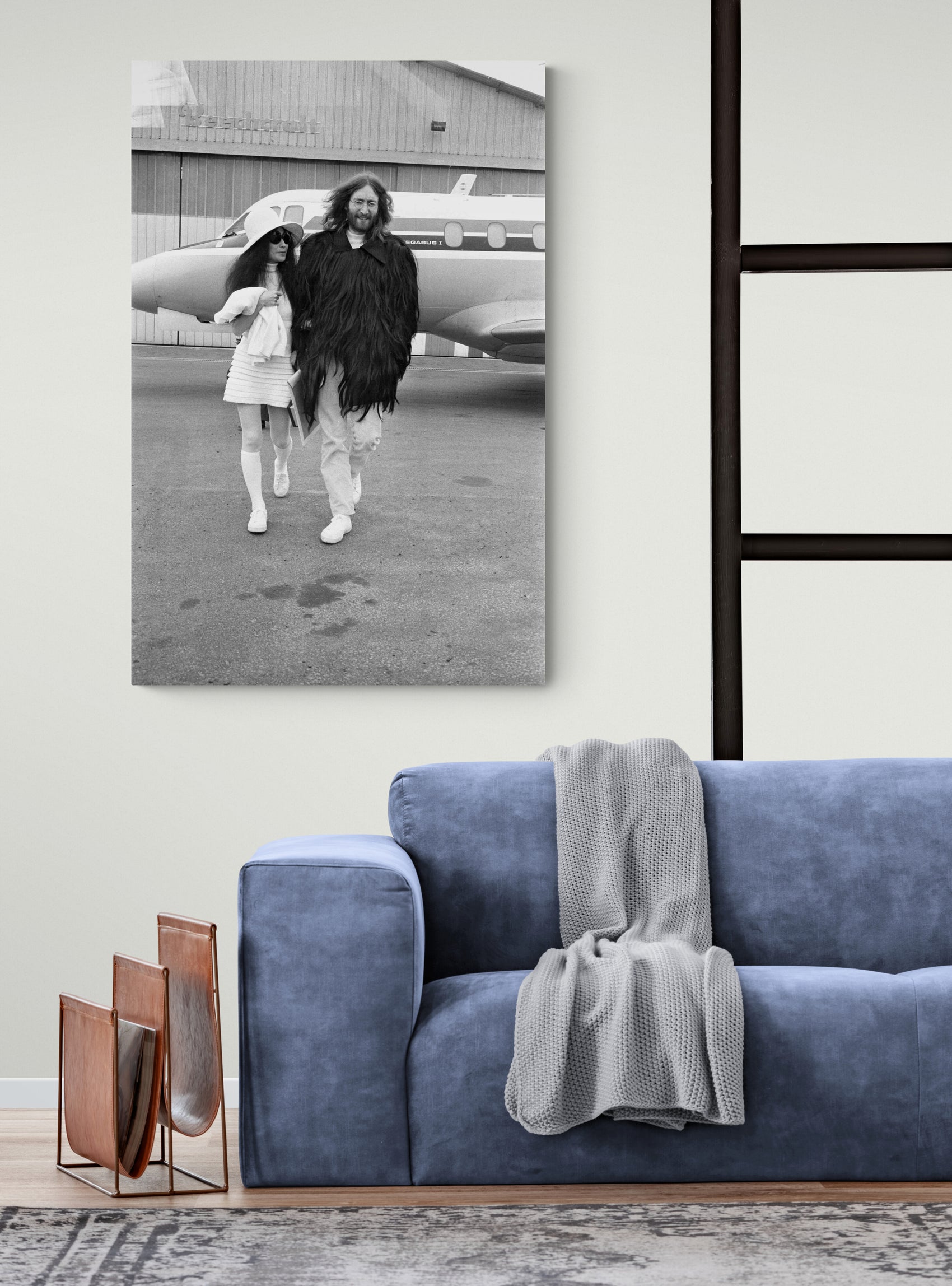 John Lennon et Yoko Ono, Bourget, 1969, deco