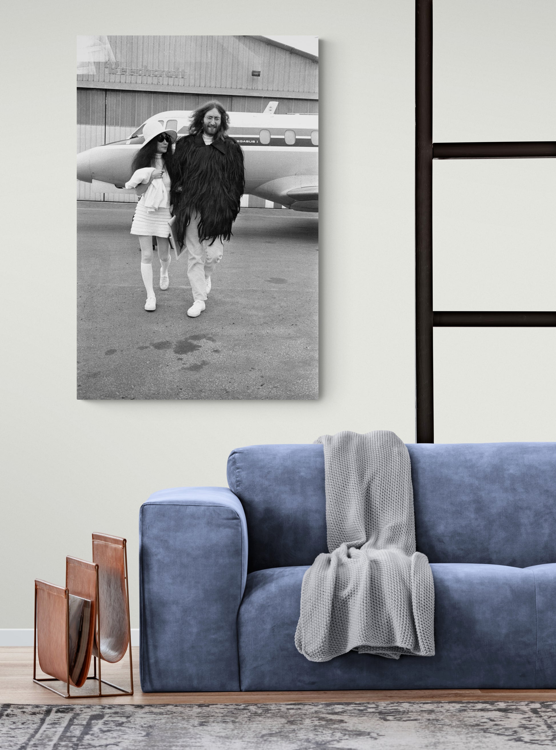 John Lennon et Yoko Ono, Bourget, 1969, deco