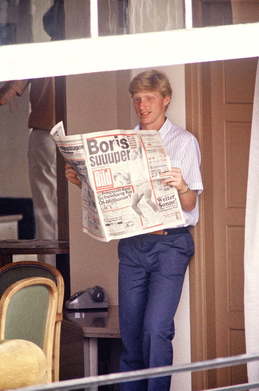 Boris Becker, Monaco, 1985 photo