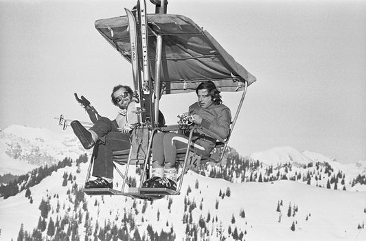 Jack Nicholson et Roman Polanski, Gstaad, 1975 photo