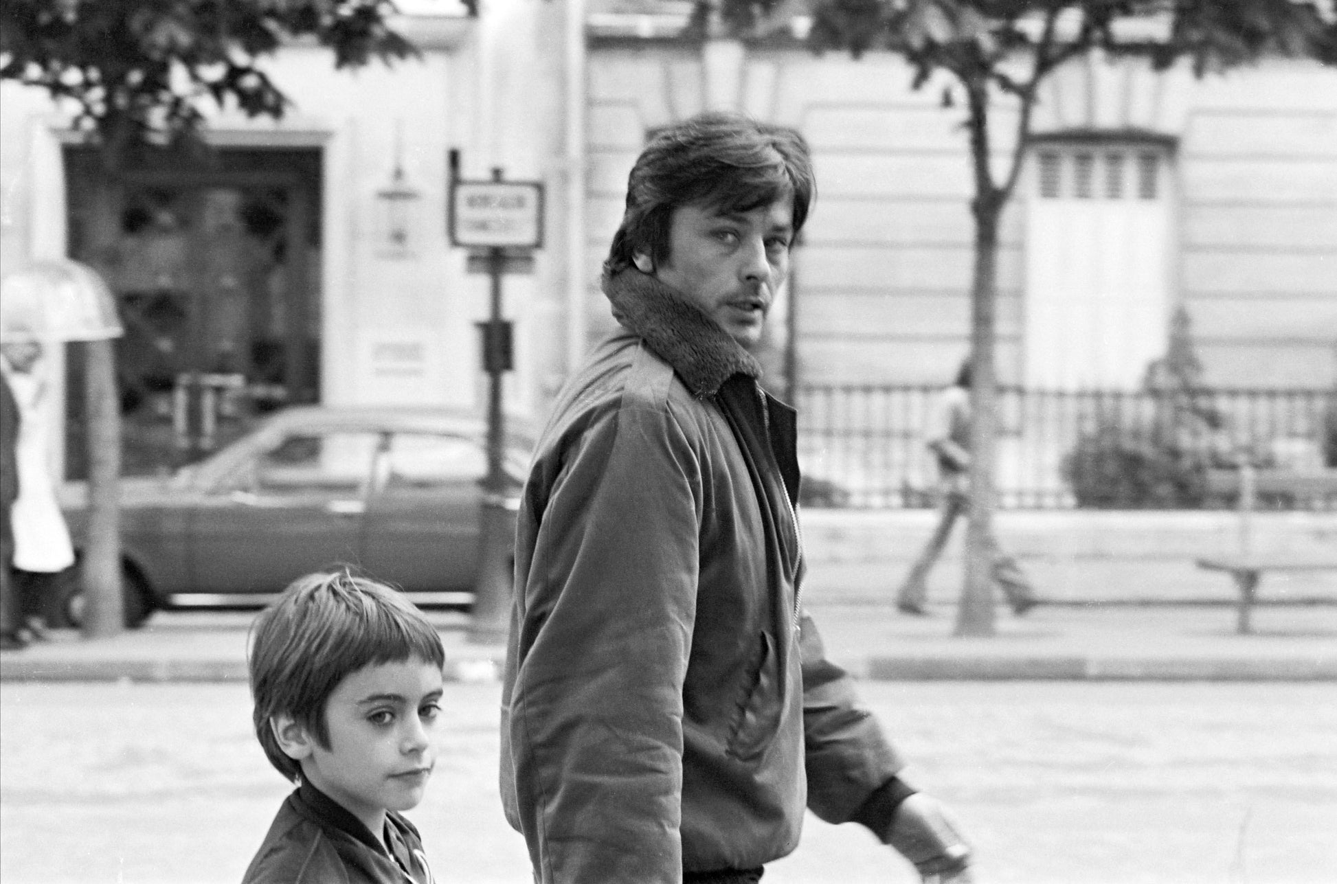 Alain et Anthony Delon, Paris, 1982 photo