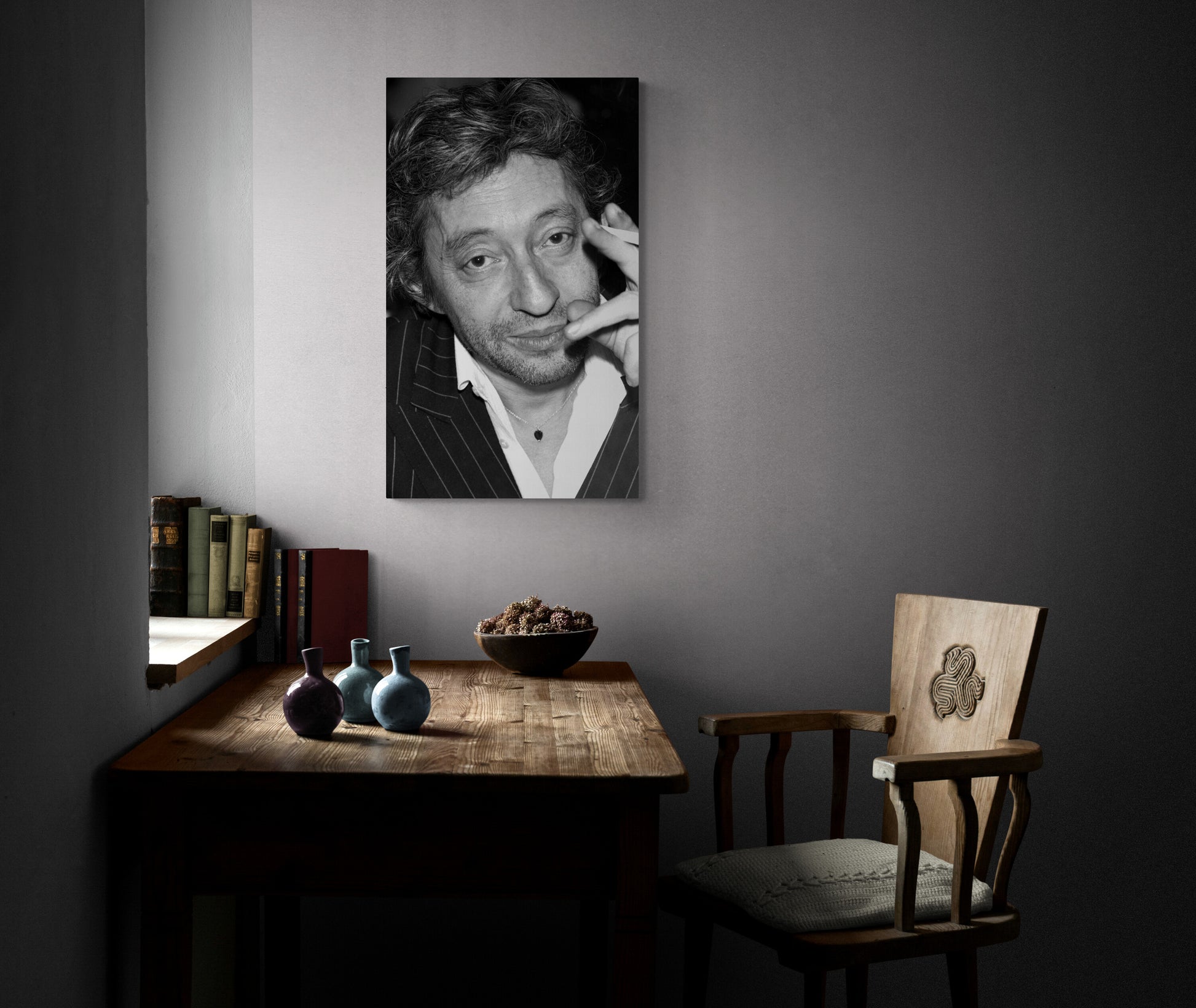 Serge Gainsbourg, Paris, 1980 salon