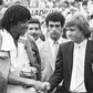 Bjorn Borg et Yannick Noah, Roland Garros, 1983 photo