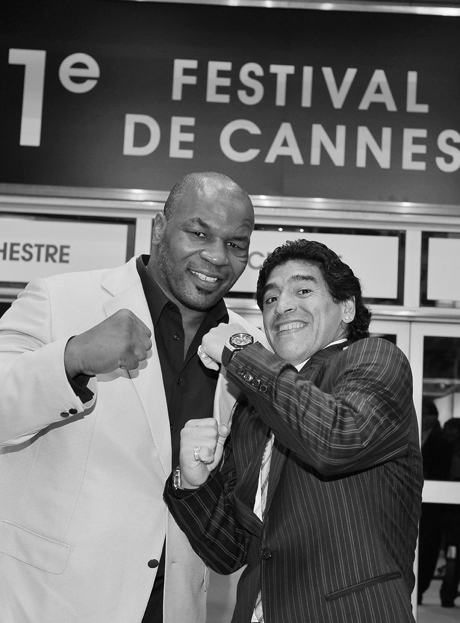 Mike Tyson et Diego Maradona, Festival de Cannes, 2008 photo