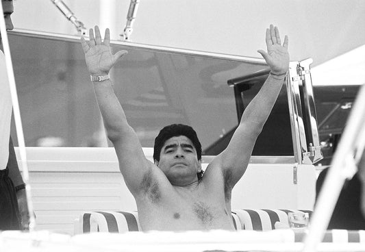 Diego Maradona, Saint-Tropez, 1998 photo